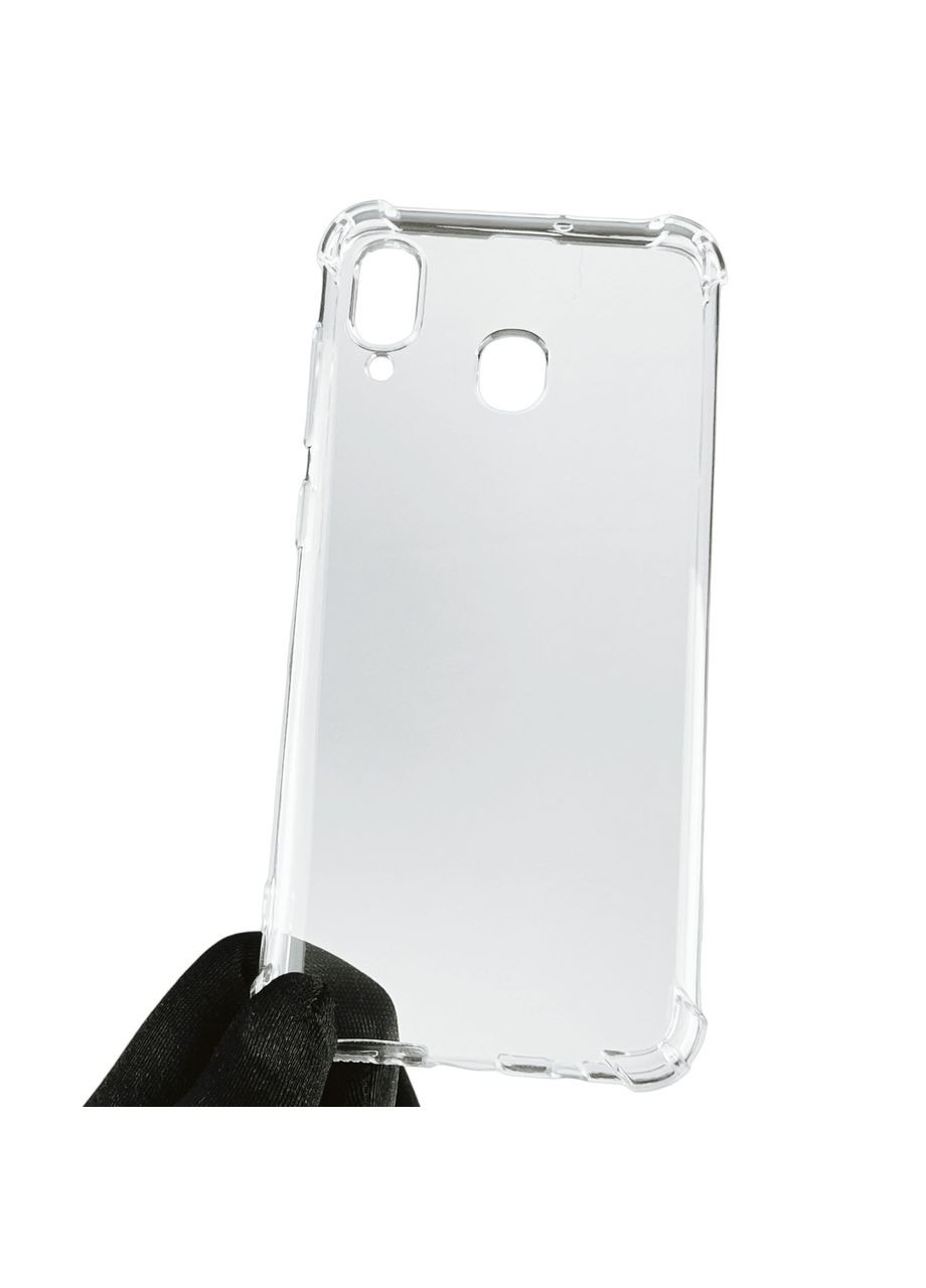 Чехол для Galaxy A20 SM-A205F с бронь углами выше экрана противоударный на самсунг а20 прозрачный Samsung (366022084)