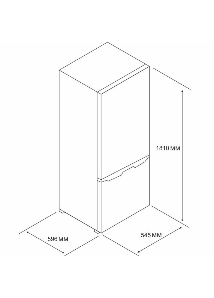Холодильник HRNW2180E55 WH двухкамерный ELEYUS