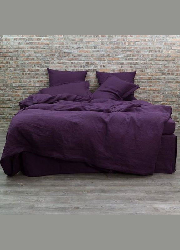 Постільна білизна Фіолетовий щербет Ранфорс Полуторна на резинці MERISET (278255998)