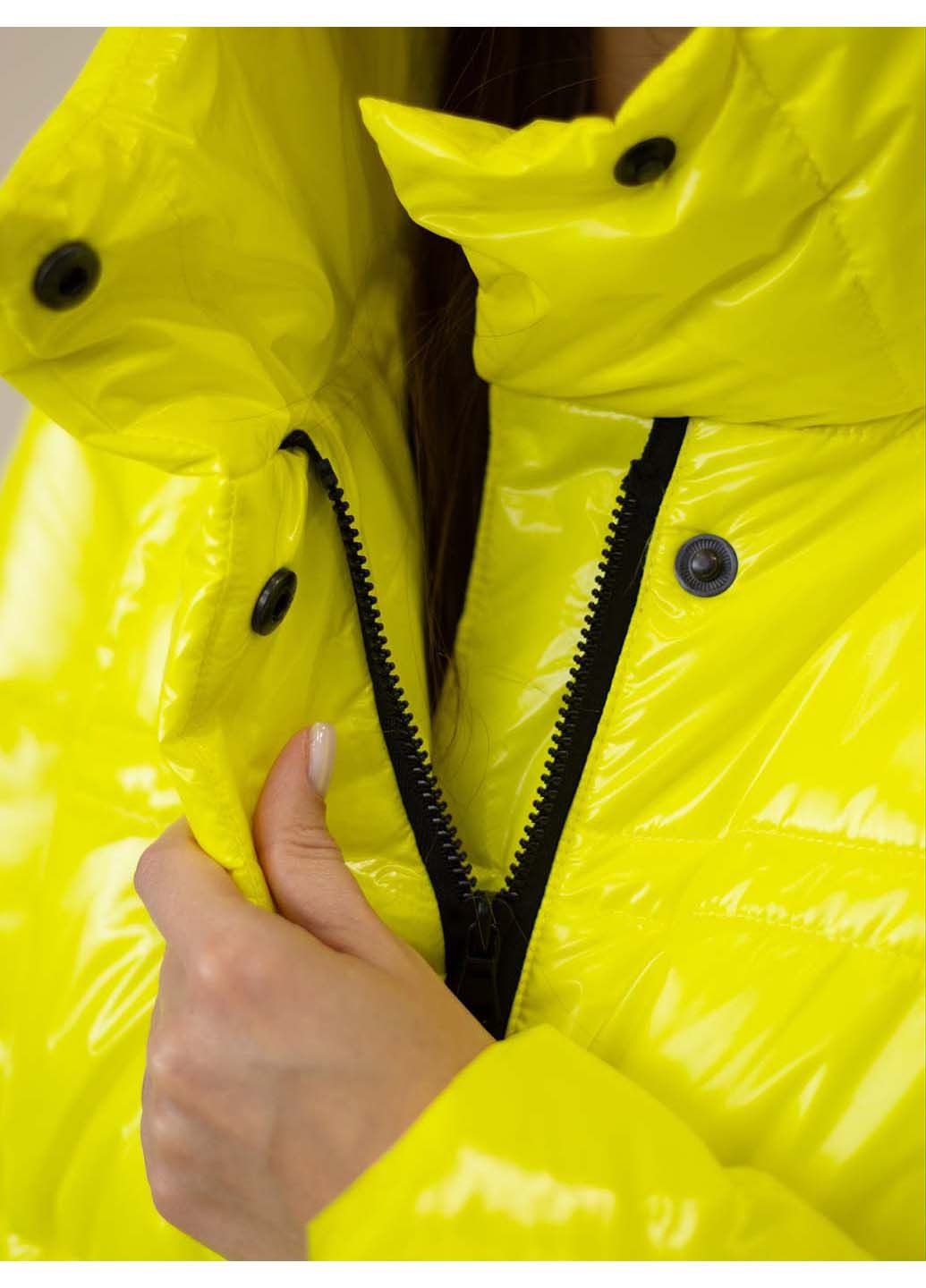 Желтый зимний Пуховик indigo.limited