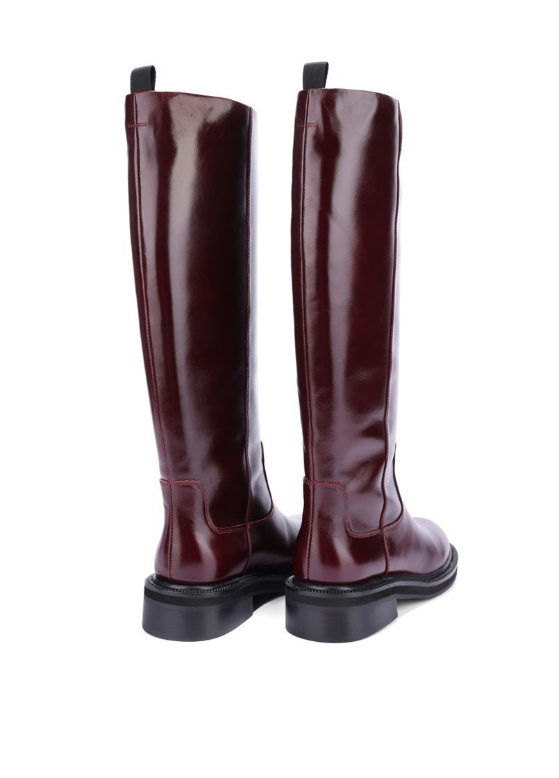 Жіночі Чоботи G080-1610 Бордовий Масло шкіра MIRATON (365434655)