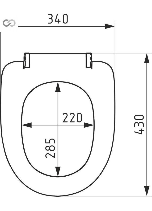 Сидения для унитаза с микролифтом СП‑5Д, 345×430 мм SoloPlast (340286130)