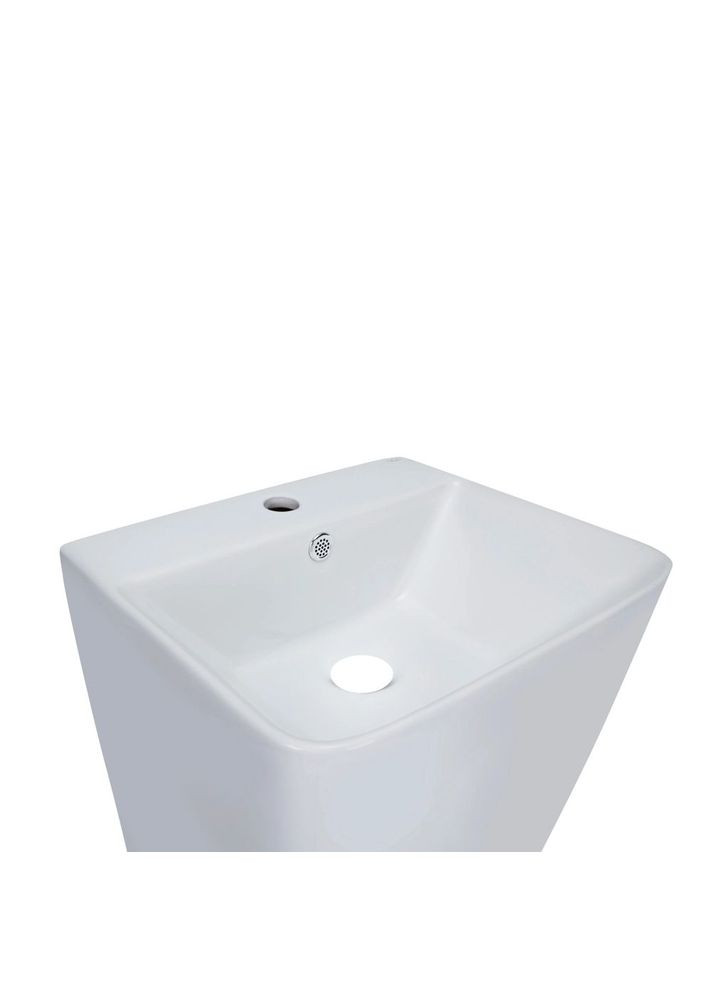 Комплект Tern: Раковина напольна моноблок 440х380х830 мм White + Донний клапан PU02O Qtap QT1711G302WN47320 (341326472)