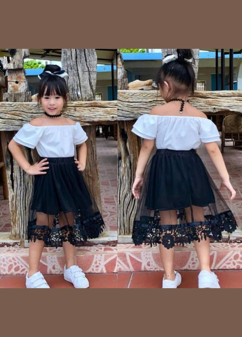 Красный летний блуза + юбка 287 и черный HA