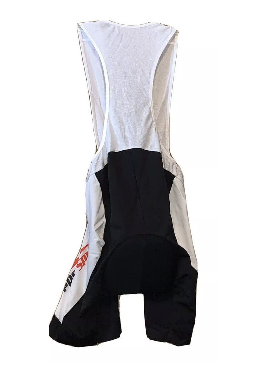 Велошорты с лямками и памперсом для мужчины LYCRA® 96490 черный, белый Crivit (293814476)