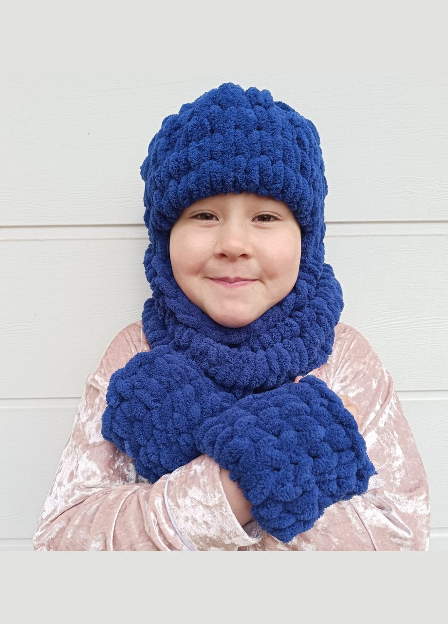 Шапка-балаклава синя 2 Льва (354331488)