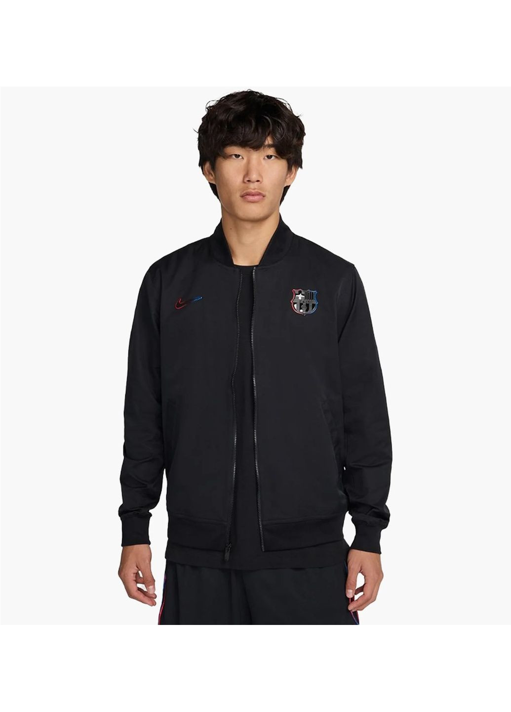 Олімпійка чоловіча Fcb Mnsw Spewvnul Bombr Black Nike (365962369)