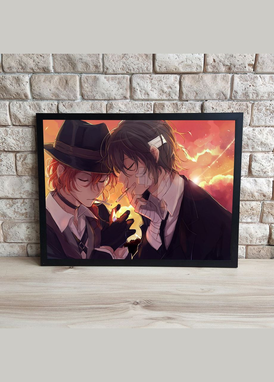 Інтер'єрна картина Аніме Бродячі пси-5 42х32см No Brand (317334352)