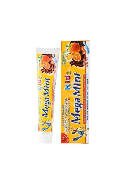 Зубна паста Mega Mint 50 мл. KIDS Апельсин і Шоколад 3522 STS Cosmetics (340110796)