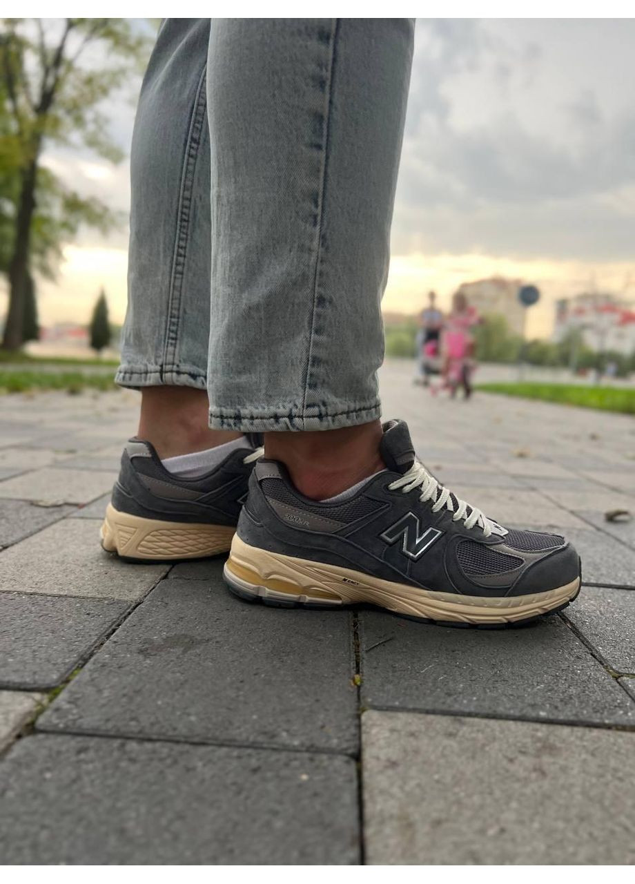 КРОССОВКИ ЖЕНСКИЕ NEW BALANCE M2002R GREY BEIGE НЬЮ БЕЛАНС M2002R No Brand серые демисезоны (367115105)