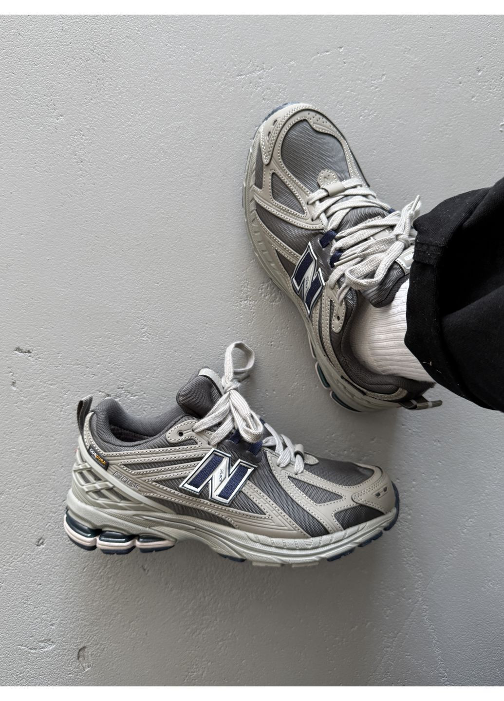 Бежевые демисезонные кроссовки мужские New Balance 1906R Cordura Beige Dark Blue | Нью Беланс 1906R