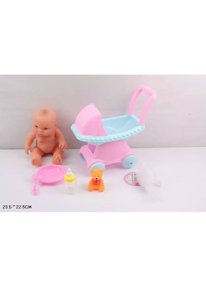 Іграшка Пупс коляска та аксесуари YD0051 пакет 22*11*11см No Brand (362436920)