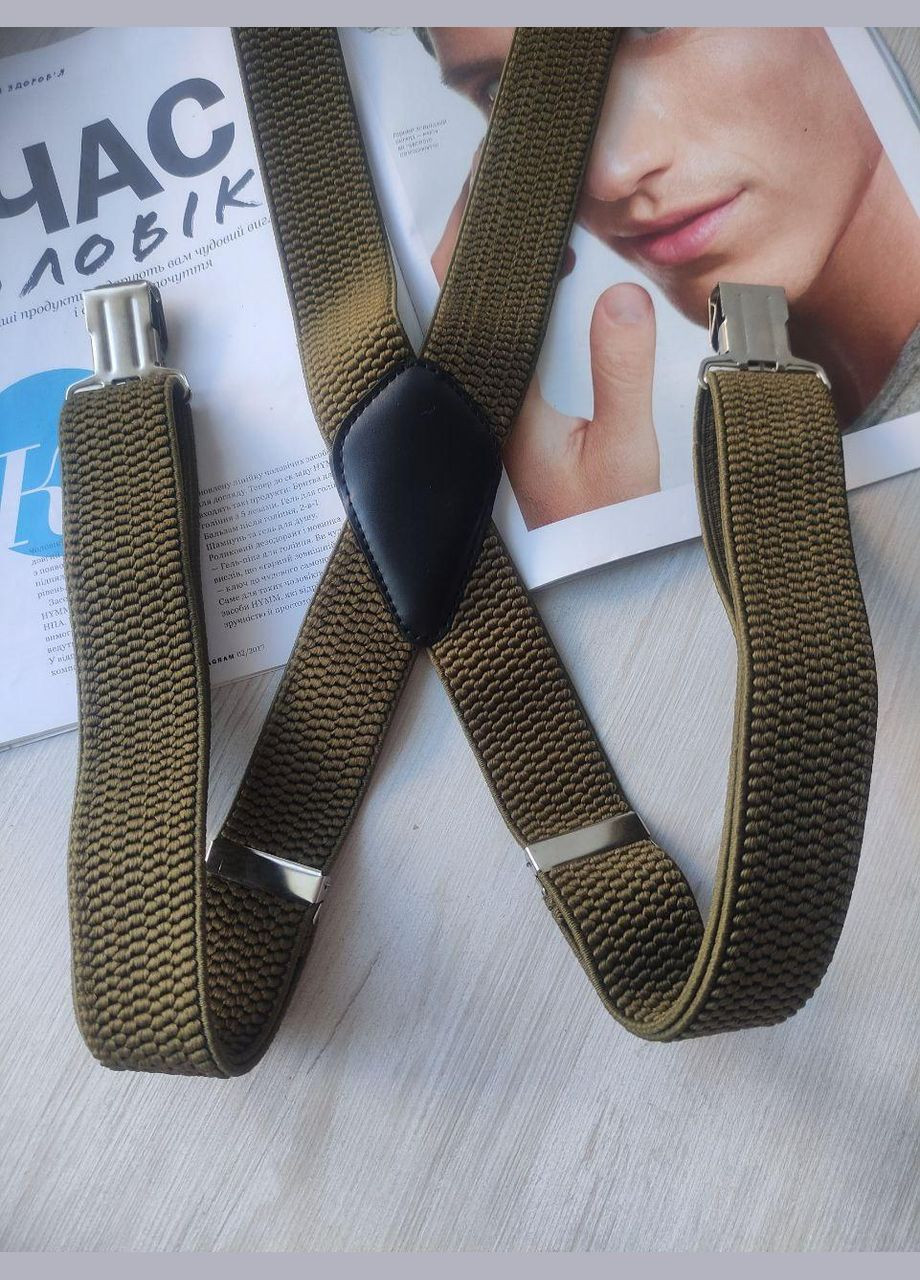 Мужские подтяжки оливка No Brand (330775034)