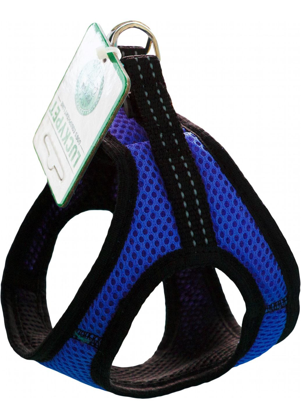 Нагрудник із сітки подвійний №2 28-30 см/31-33 см Синій (4820224219943) Lucky Pet (321860879)