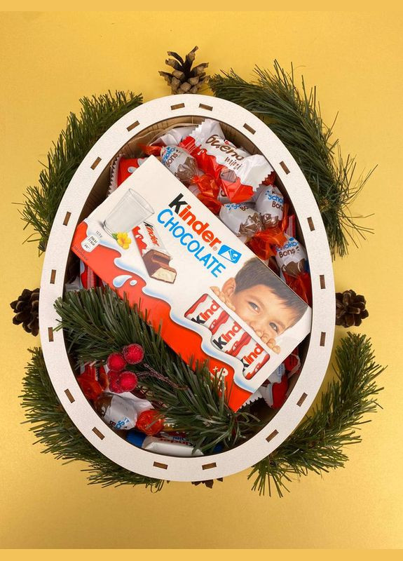 Новорічний подарунок "Kinder від Діда Мороза", подарунок на Різдво, святий Миколай, Новий рік. (8-0560) Кукумбер (316702085)