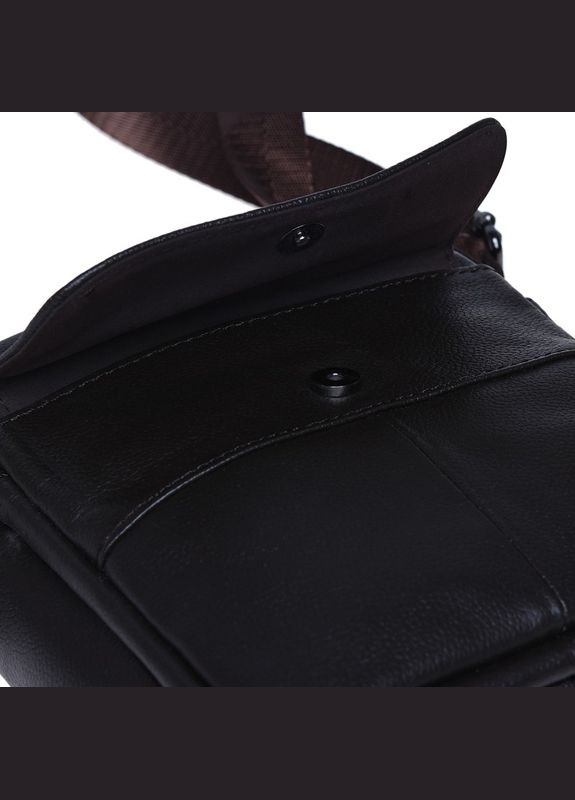 Сумка чоловіча шкіряна через плече коричневого кольору 100316 Brown Borsa Leather (302007843)