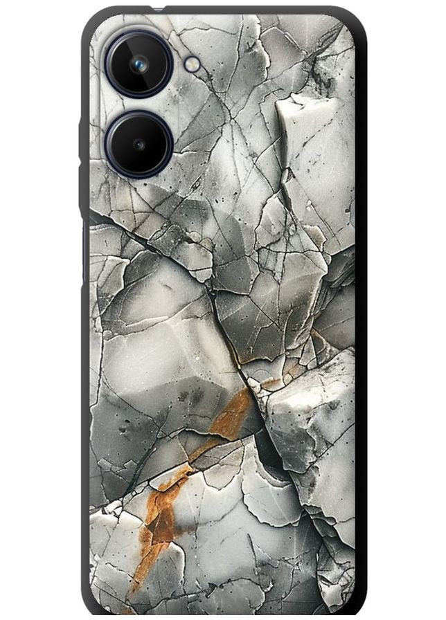 TPU черный чехол 'Серый мрамор' для Endorphone Realme 10 (285113552)