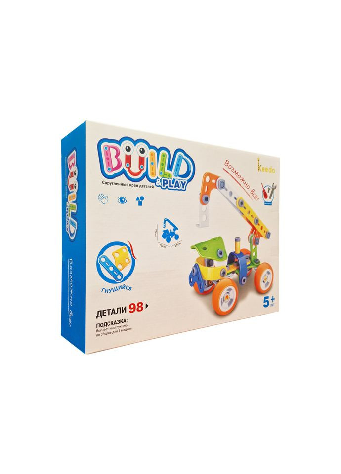 Конструктор Build&Play "Автокран" J-7702, 98 элемента Hanye (316271178)