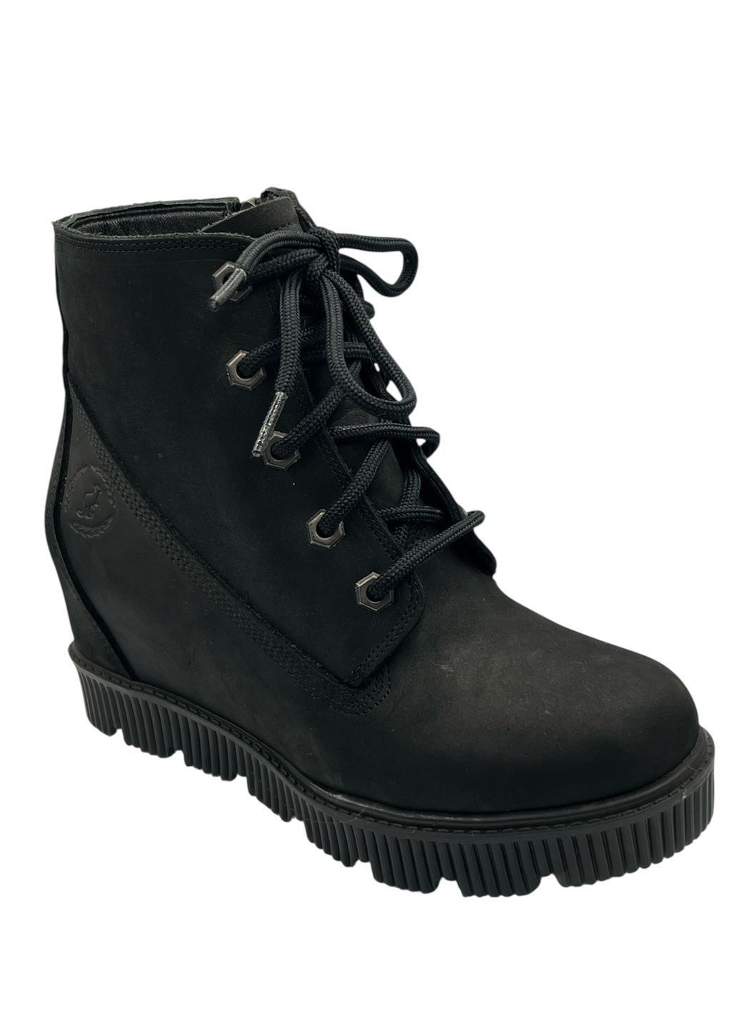 ботинки женские, зимние, верх натуральный нубук, внутри натуральный мех цигейка Sherlock Soon