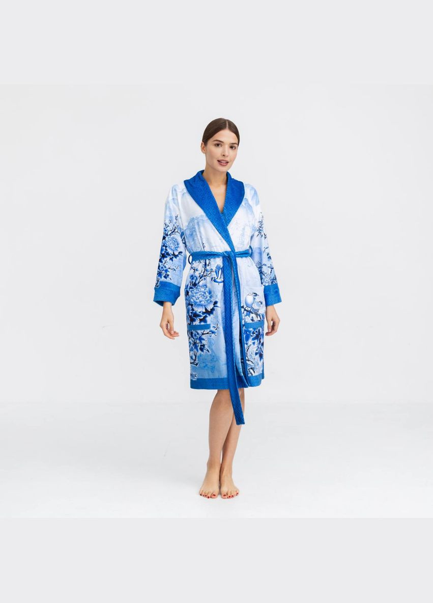 Халат жіночий з плюшевого велюру ексклюзивний Memory 18300 2XL-3XL FlexDress (336767191)