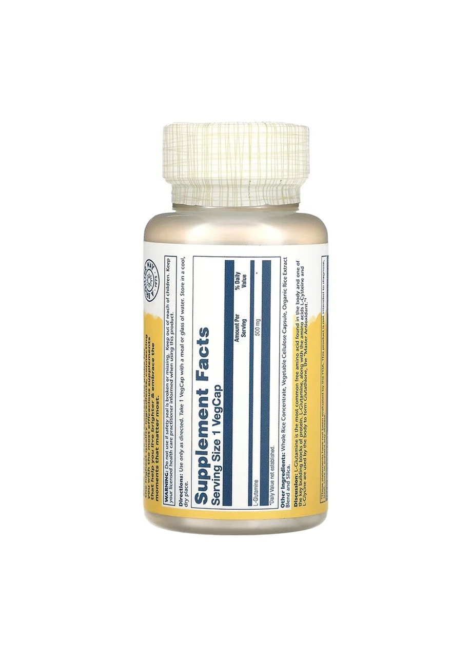 L-Glutamine 500mg - 50 vcaps Solaray (395324044)