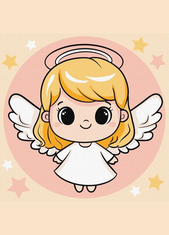 Картина за номерами Святе янголятко ©art_selena_ua 25x25 KHO1196 Ідейка (327247444)