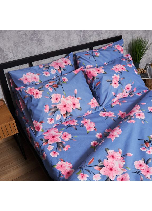 Комплект постельного белья Микросатин Premium «» Евро 200х220 наволочки 2х70х70 (MS-820007537) Moon&Star Blossom Sky (356114730)