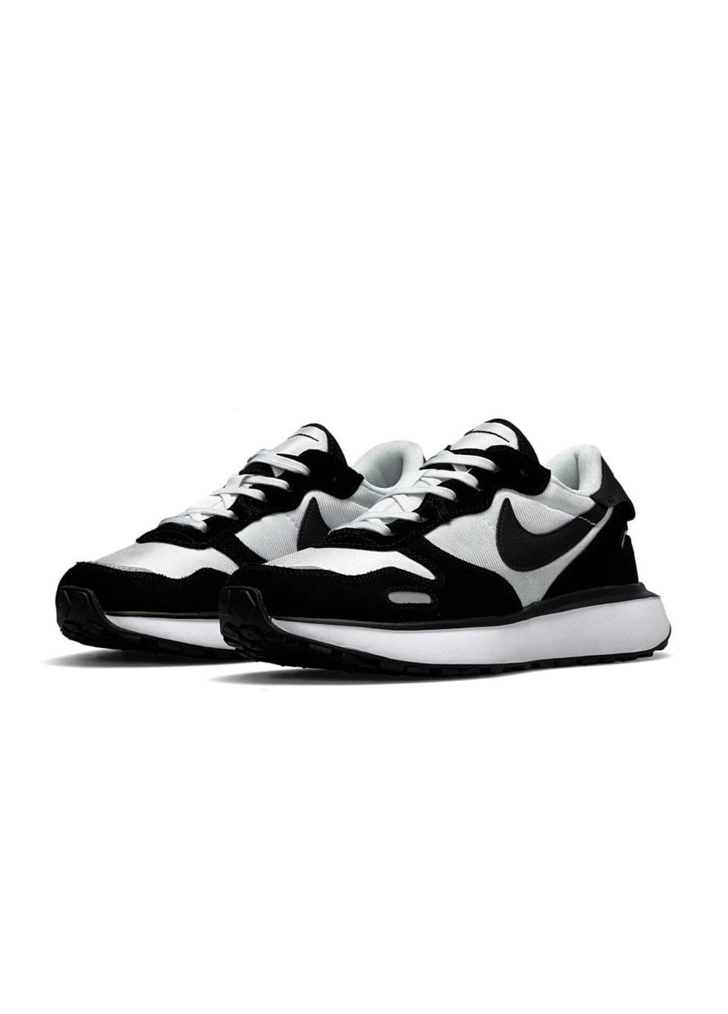 Черно-белые демисезонные кроссовки мужские, вьетнам Nike Phoenix Waffle Gray