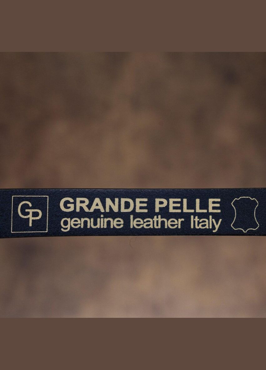 Ремінь жіночий 11070 шкіряний Синій Grande Pelle (299164155)