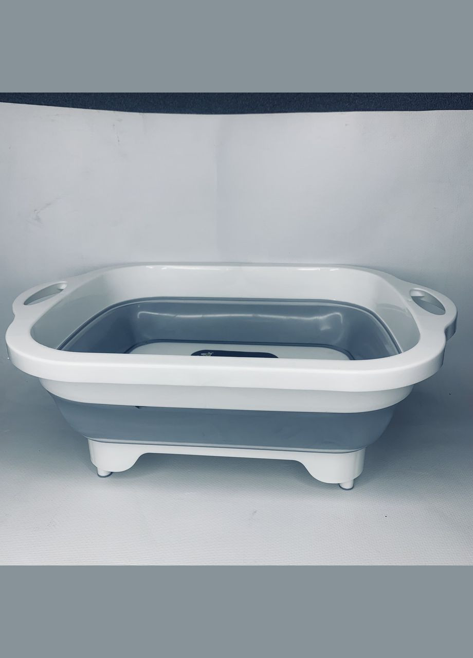 Складана обробна дошка трансформер 3 в 1 миска та друшляк 40 х 30 см No Brand (315633179)