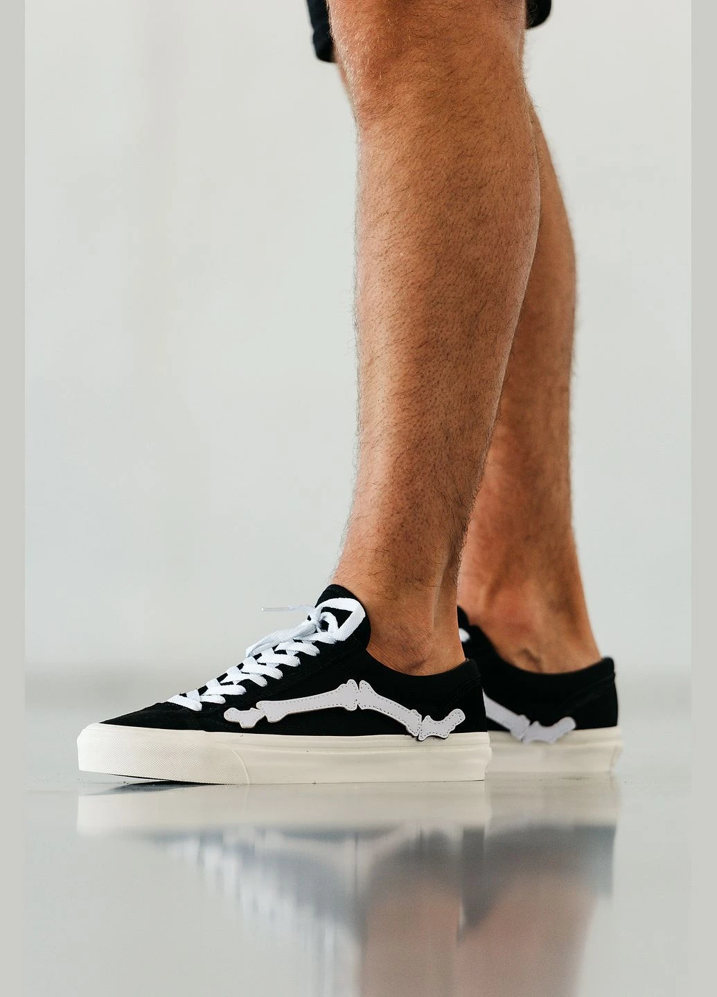 Черные демисезонные кроссовки мужские vans blends x og style 36 lx black white | ванс блендс черные белые No Brand