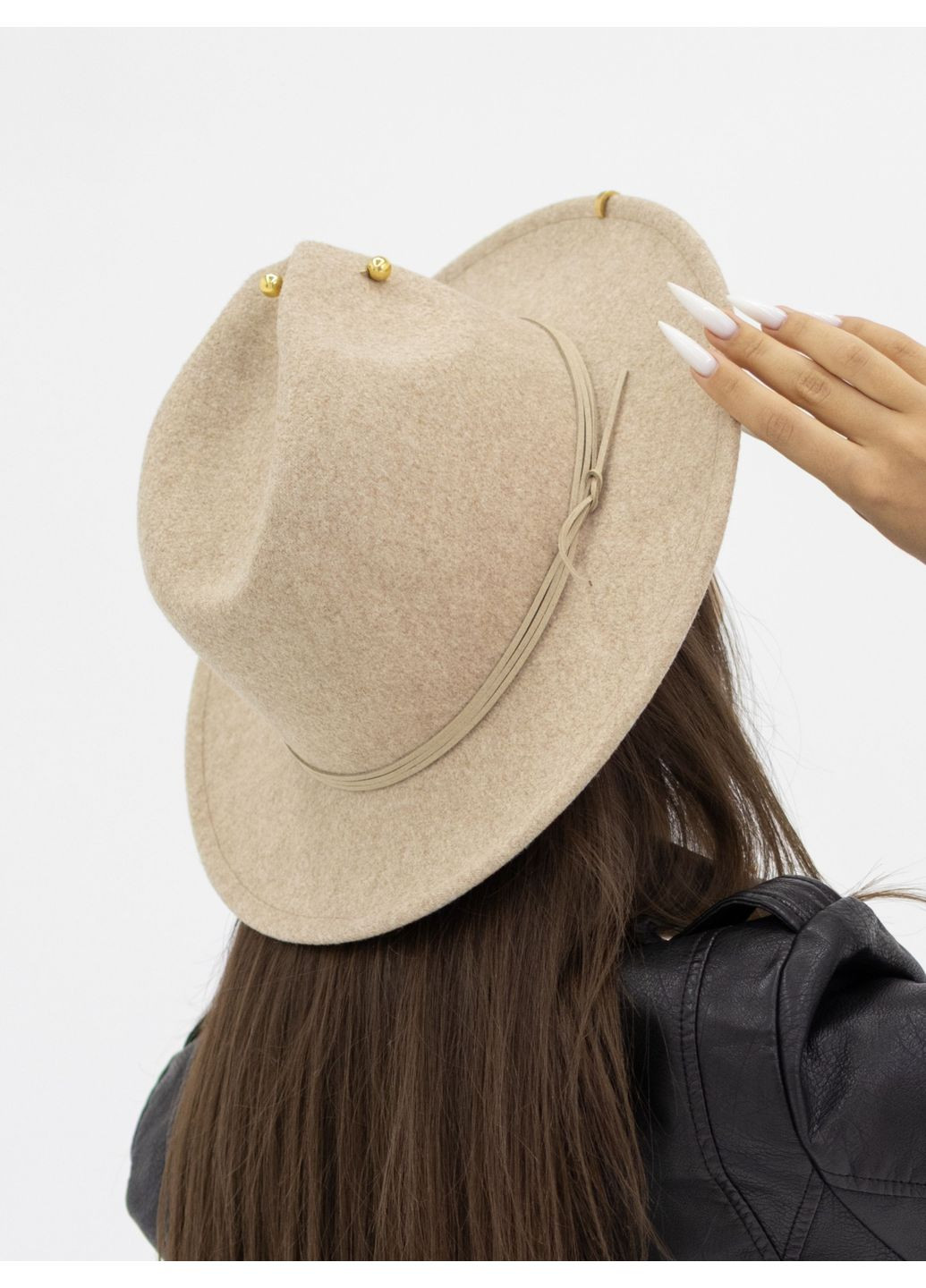 Капелюх федора з ланцюгом вовняний D.Hats (369716661)