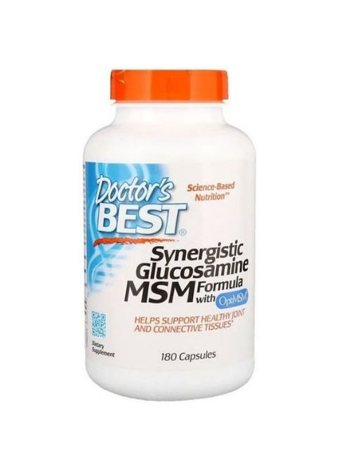 Synergistic Glucosamine MSM Formula, with OptiMSM 180 Caps DRB-00070 Doctor's Best (313859026)