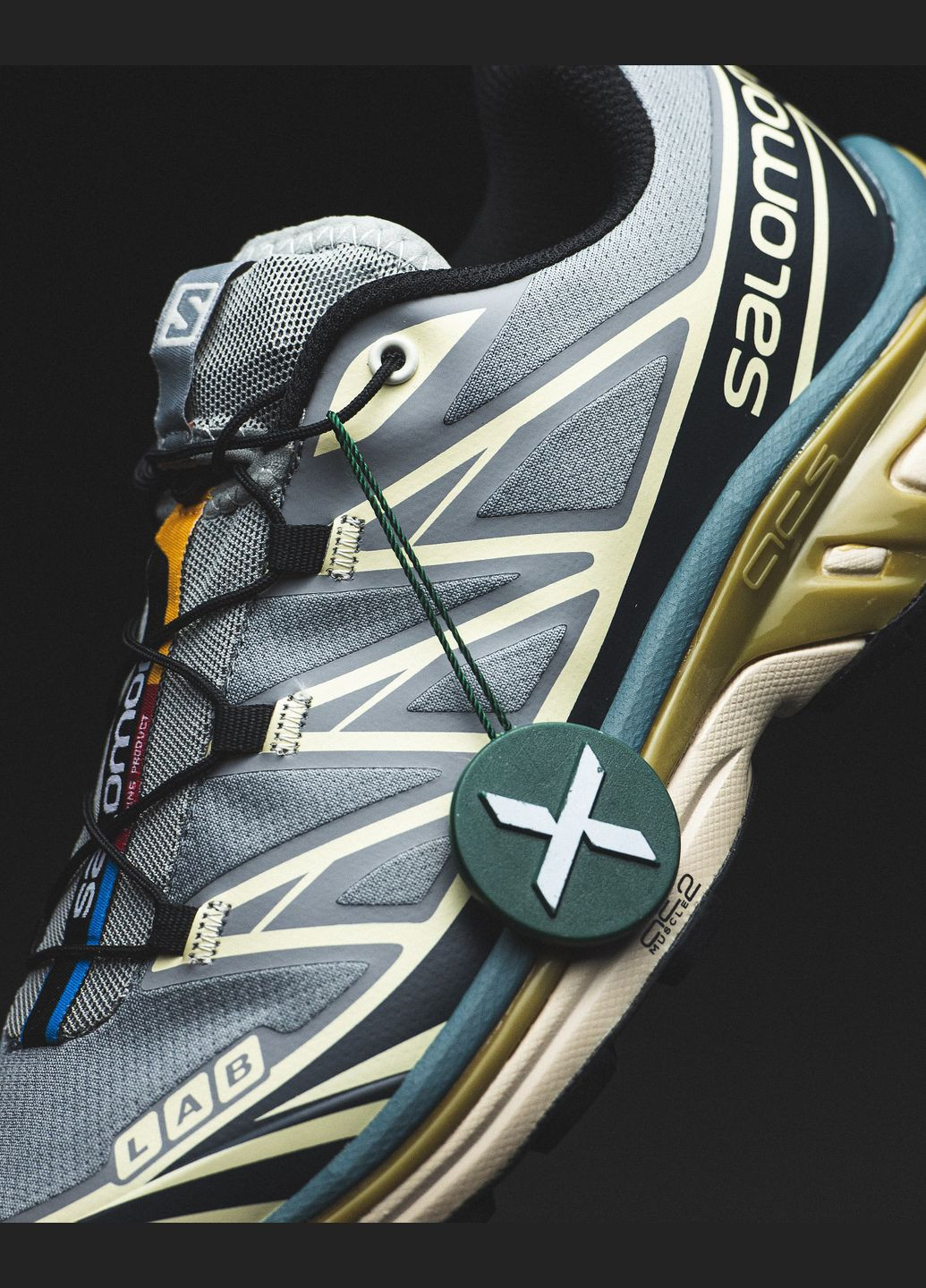 Серые демисезонные кроссовки мужские и женские salomon xt-6 soft ground grey | саломон хт-6 граунд серые No Brand