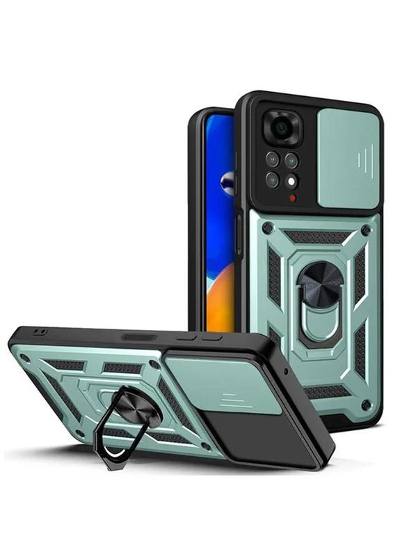 Чехол-накладка Military для Xiaomi Redmi Note 11 Pro/11 Pro Plus/12 Pro 4G Green (707424) BeCover (341489781)