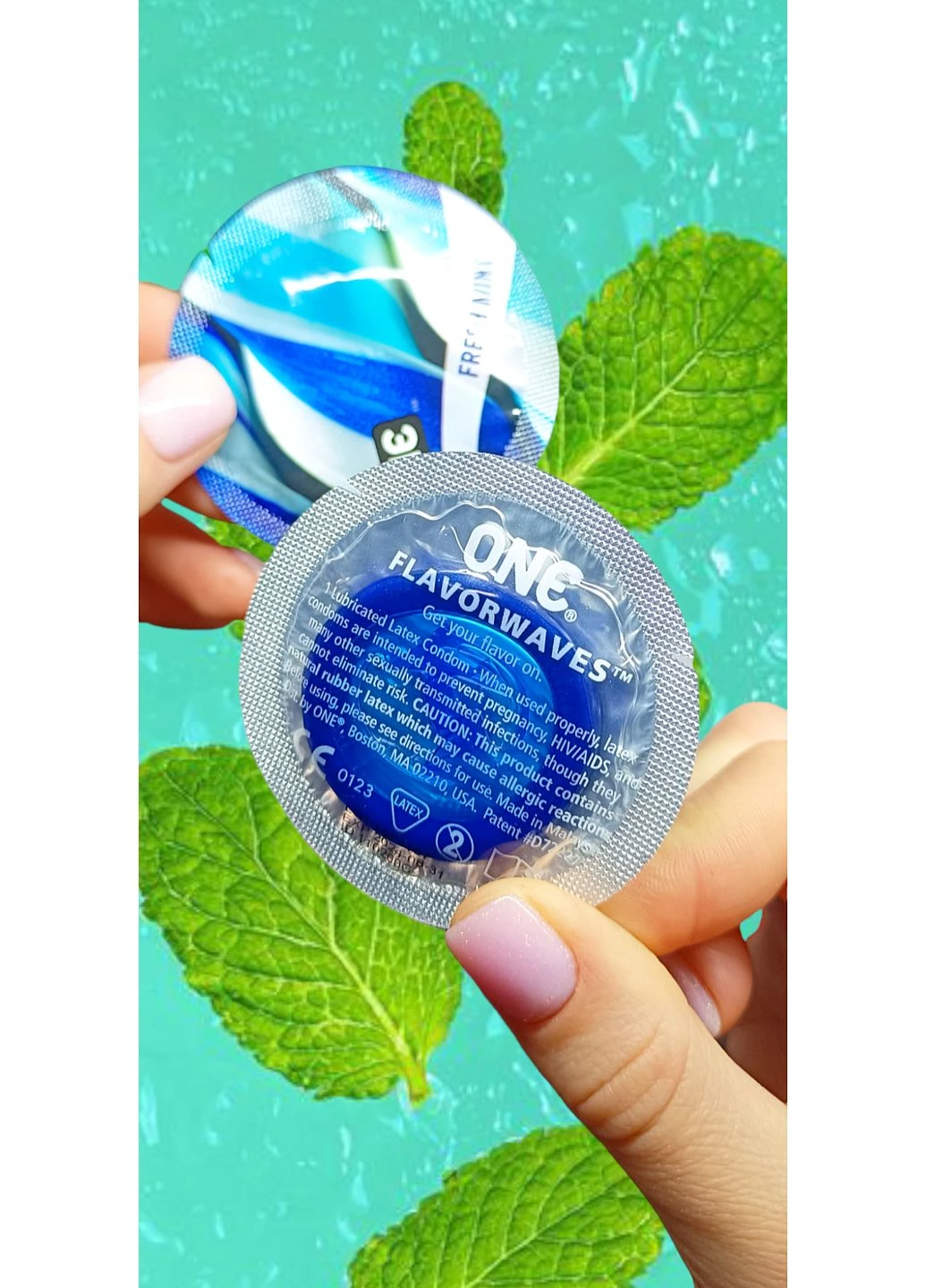 Презервативи Fresh Mint з ароматом і смаком свіжої м'яти по 1 шт One (380517714)