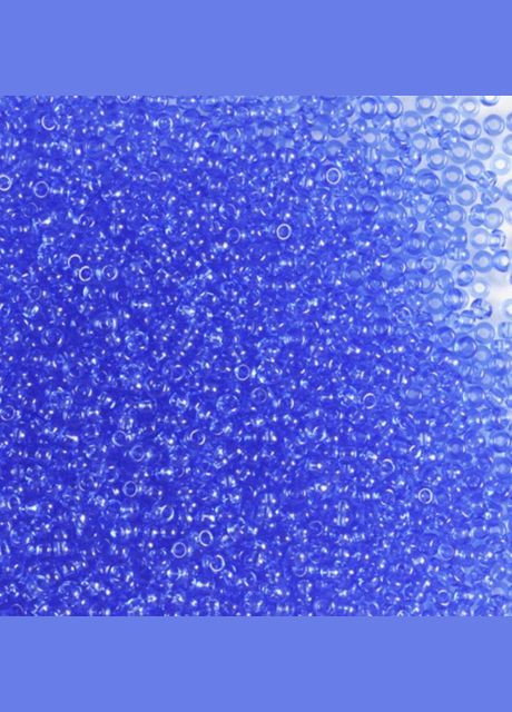 Бисер чешский Preciosa 30030, прозрачный, синий (10 г) No Brand (340484670)