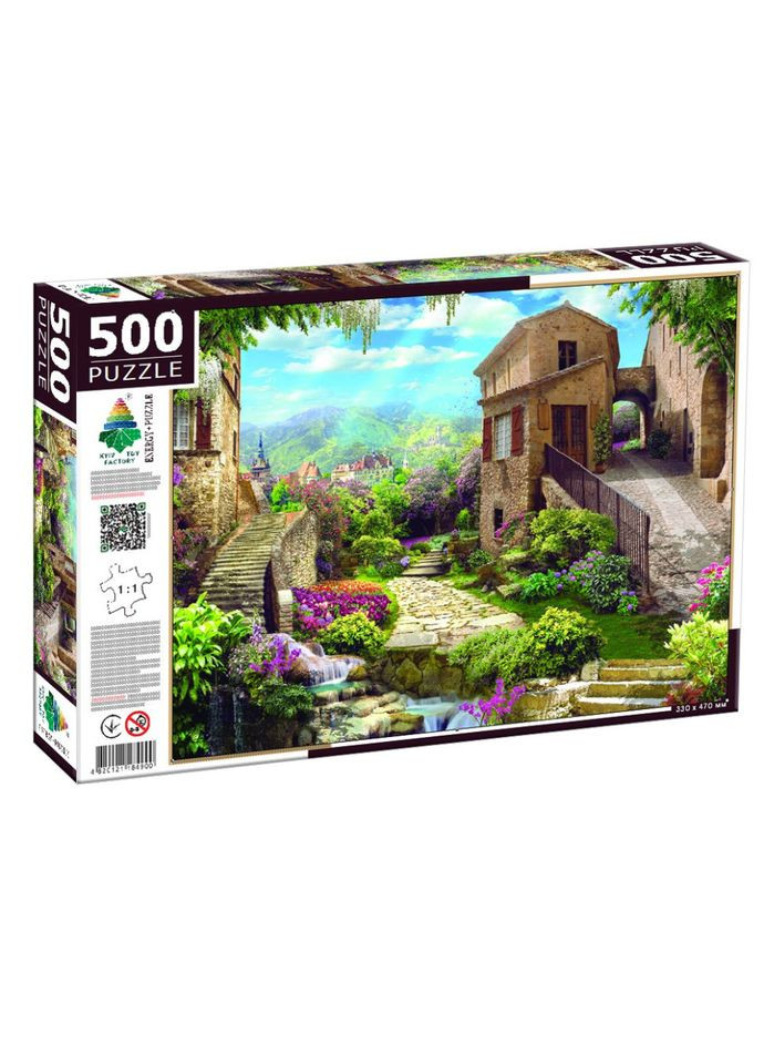 Пазл класичний "Колаж з виходом у сад" 84900, 500 елементів Энергия Плюс (304410514)