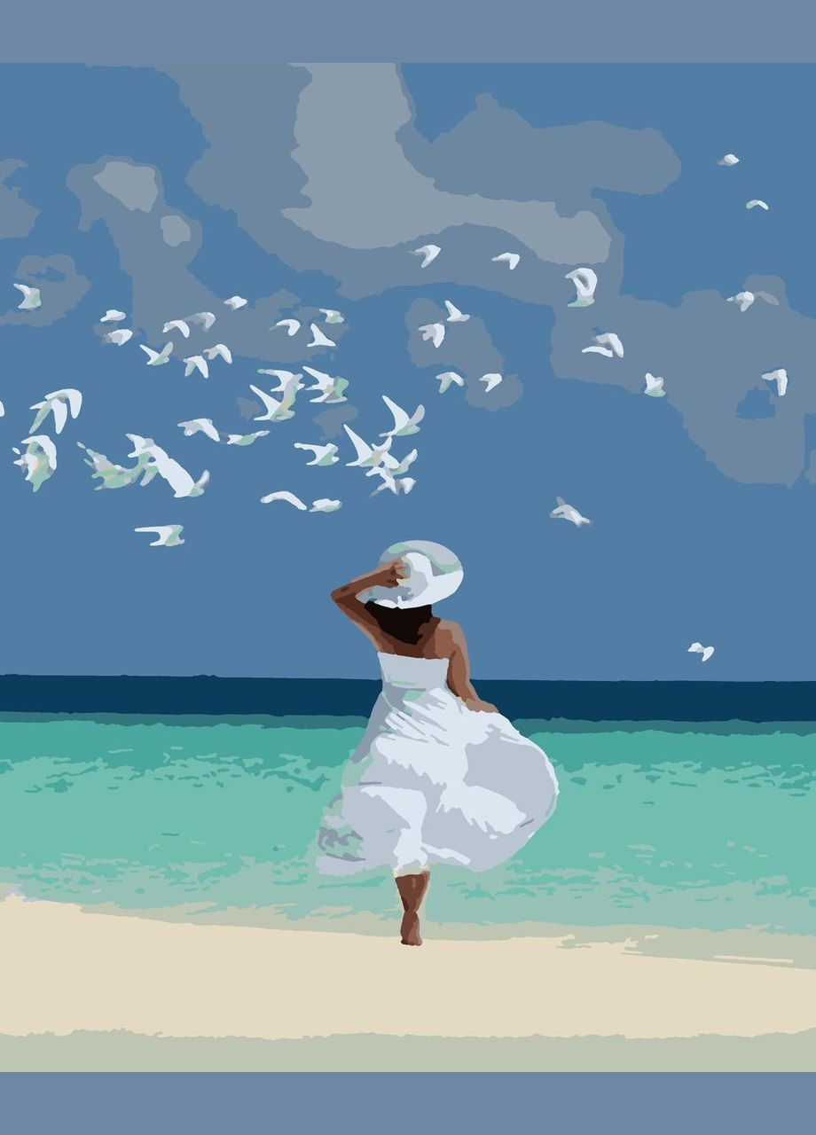 Картини за номерами "Зустрч з морем" 40*50 см No Brand (312549249)