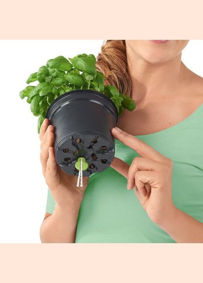 Розумний вазон Balconissima 40 7,5 л сірий 13684 Lechuza (316627708)