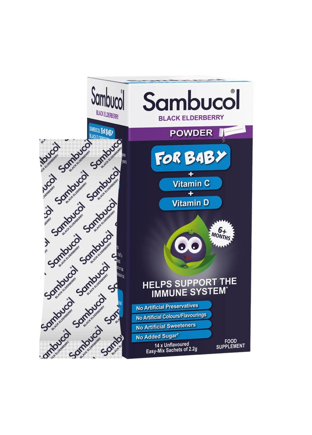 Добавка For Baby Powder - 14 sachets Sambucol (280899356)