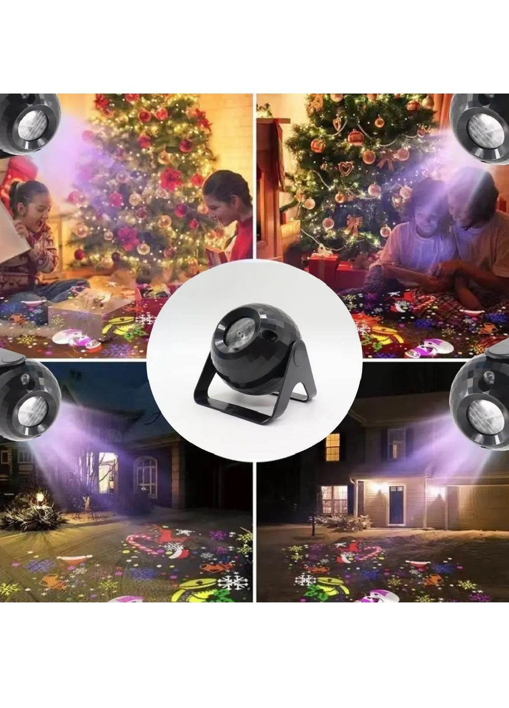Проектор лазерний новорічний для дому з пультом управління автоматичним відключенням живленням від USB (482143-Prob) Unbranded (370914564)