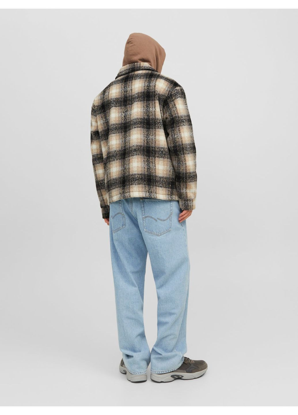 Куртка-сорочка,бежевий-чорний,JACK&JONES Jack & Jones (366029196)