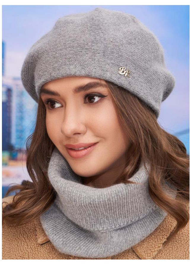 Берет женский и снуд комплект Braxton Естель (304772562)