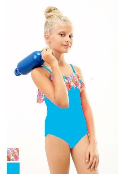 Бирюзовый демисезонный купальник слитный Keyzi Jane