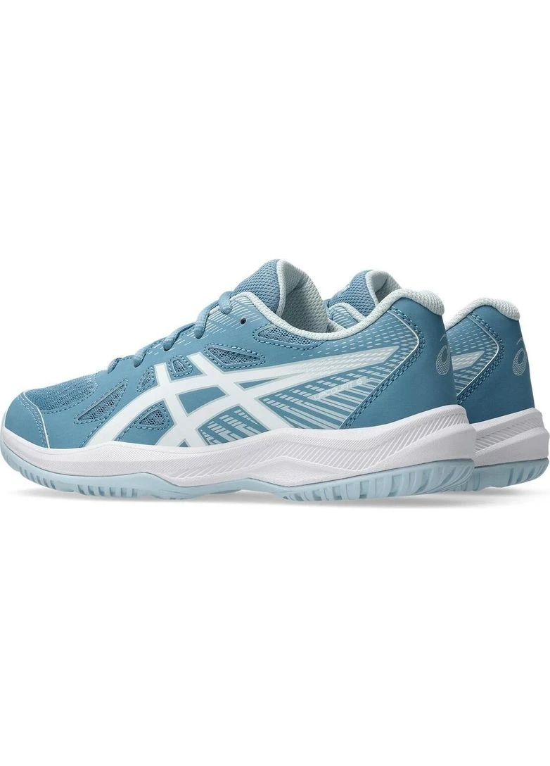 Кроссовки волейбольные детские дымчато-голубо-белые 1074A045-403 Asics UPCOURT 6 (396996912)