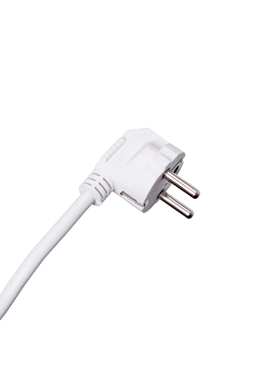 Мережевий фільтр 3 м подовжувач F06U на 6 розеток 4 USB 1 Type-C та кнопкою відключення Білий HP-5-23 Yiwu (377484509)