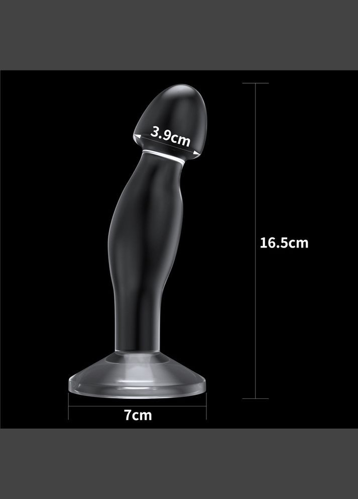 Анальний корок — Flawless Clear Prostate Plug 6.5" Drive Clear Lovetoy (322185225)