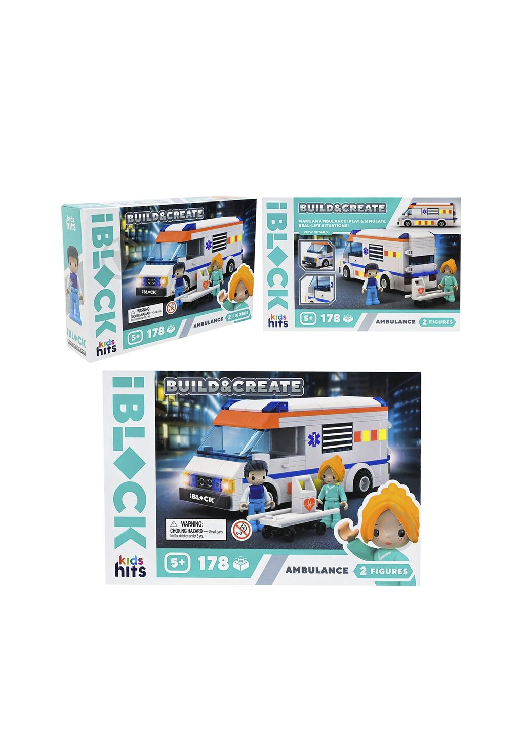 Конструктор Kids hits JUNIOR Міська швидка допомога колір різнокольоровий CB-00264665 Iblock (314890015)