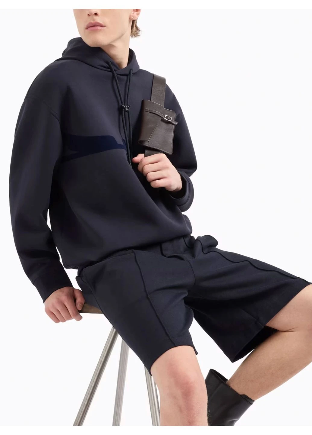Худи 9747616 Тёмно-синий 5O3291 Emporio Armani (386014879)